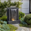 Stone Water Wall Fountain with LED