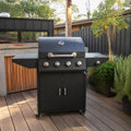 5-Burner Gas BBQ on Trolley, Black