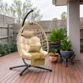 Hanging Egg Chair with Stand, Natural