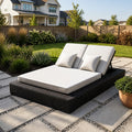 Double Rattan Sun Lounger