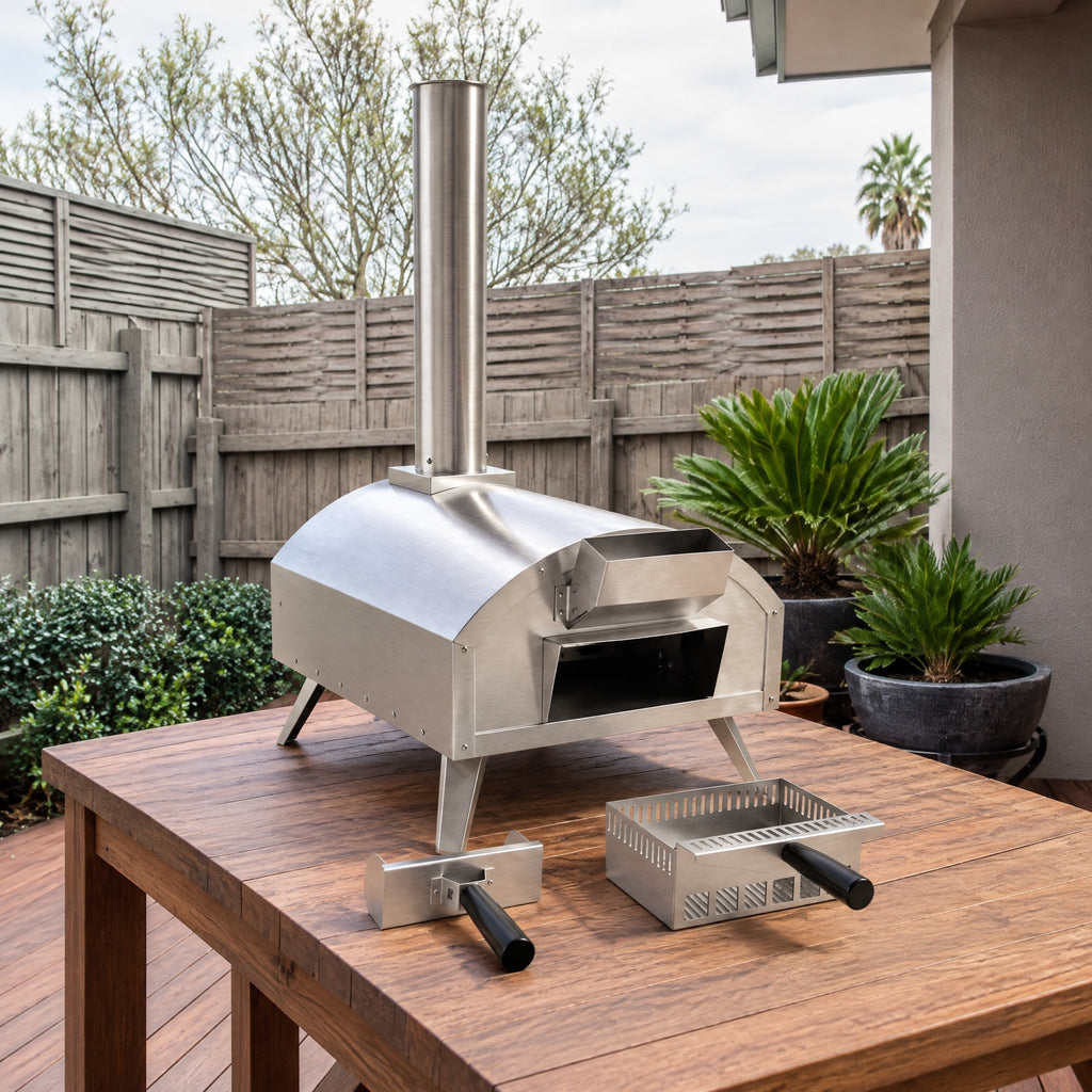 Stainless Single-Burner Pizza Oven