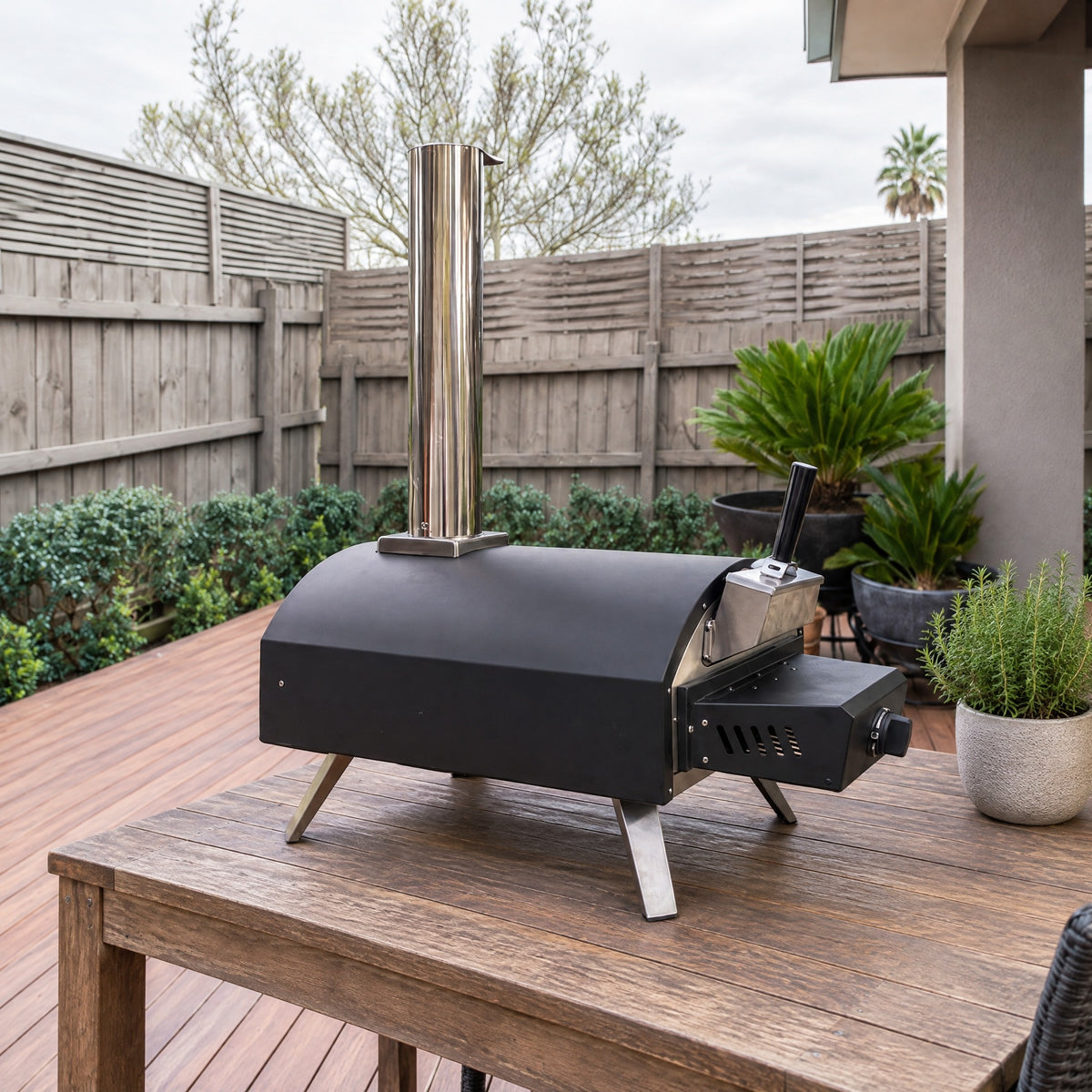 13" Multi-Fuel Pizza Oven, Gas and Wood