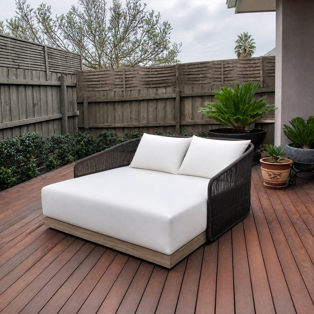Rope Outdoor Daybed, Aluminium Base