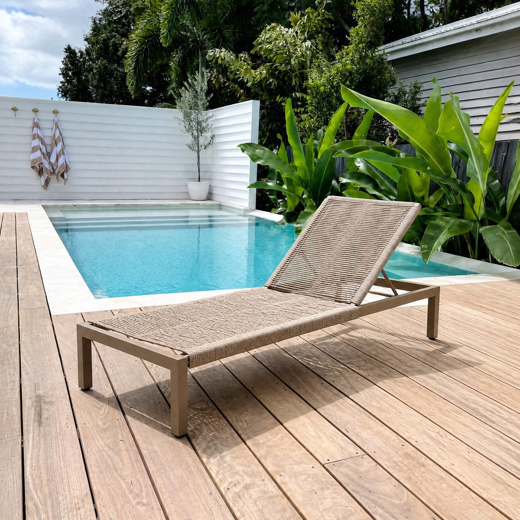 Aluminium Rope Sun Lounger