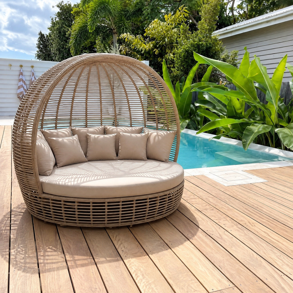 Rattan Dome Outdoor Daybed