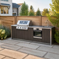 316 Stainless Outdoor Kitchen Island with Tap