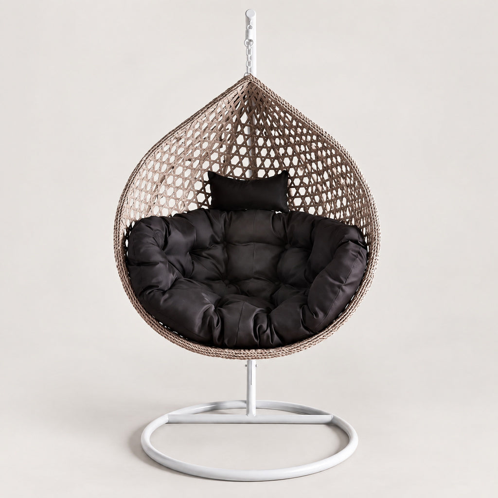 Hanging Rattan Egg Chair, Modern - front view