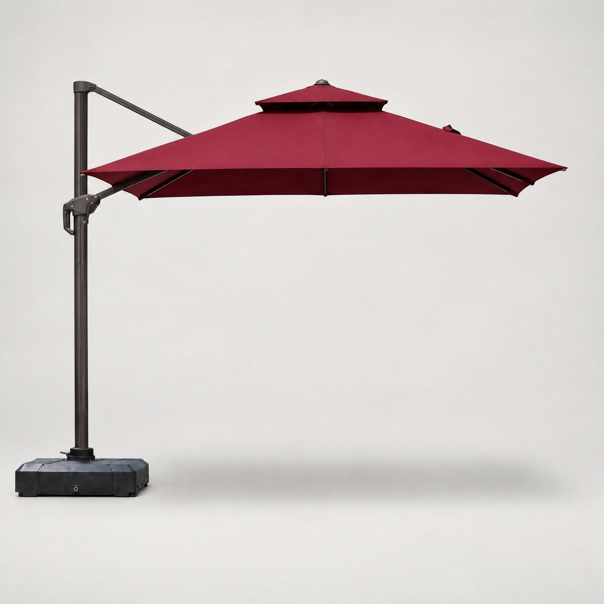 Cantilever Umbrella, Red - front view