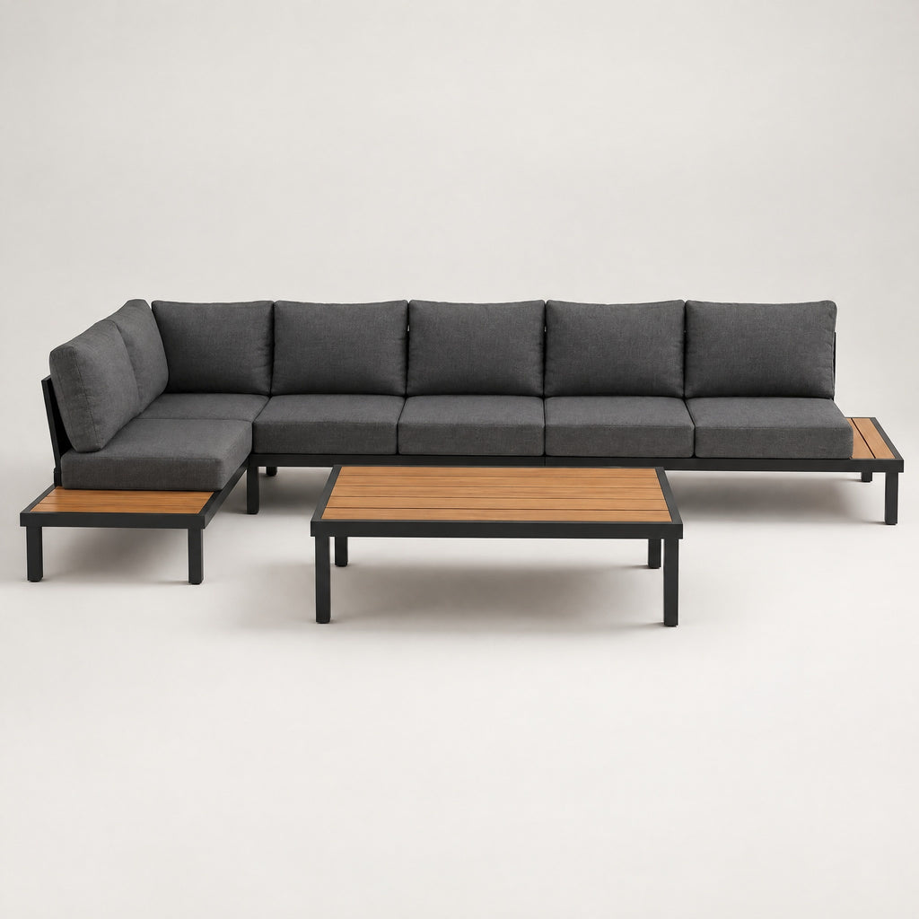 Outdoor Corner Sofa Set - front view