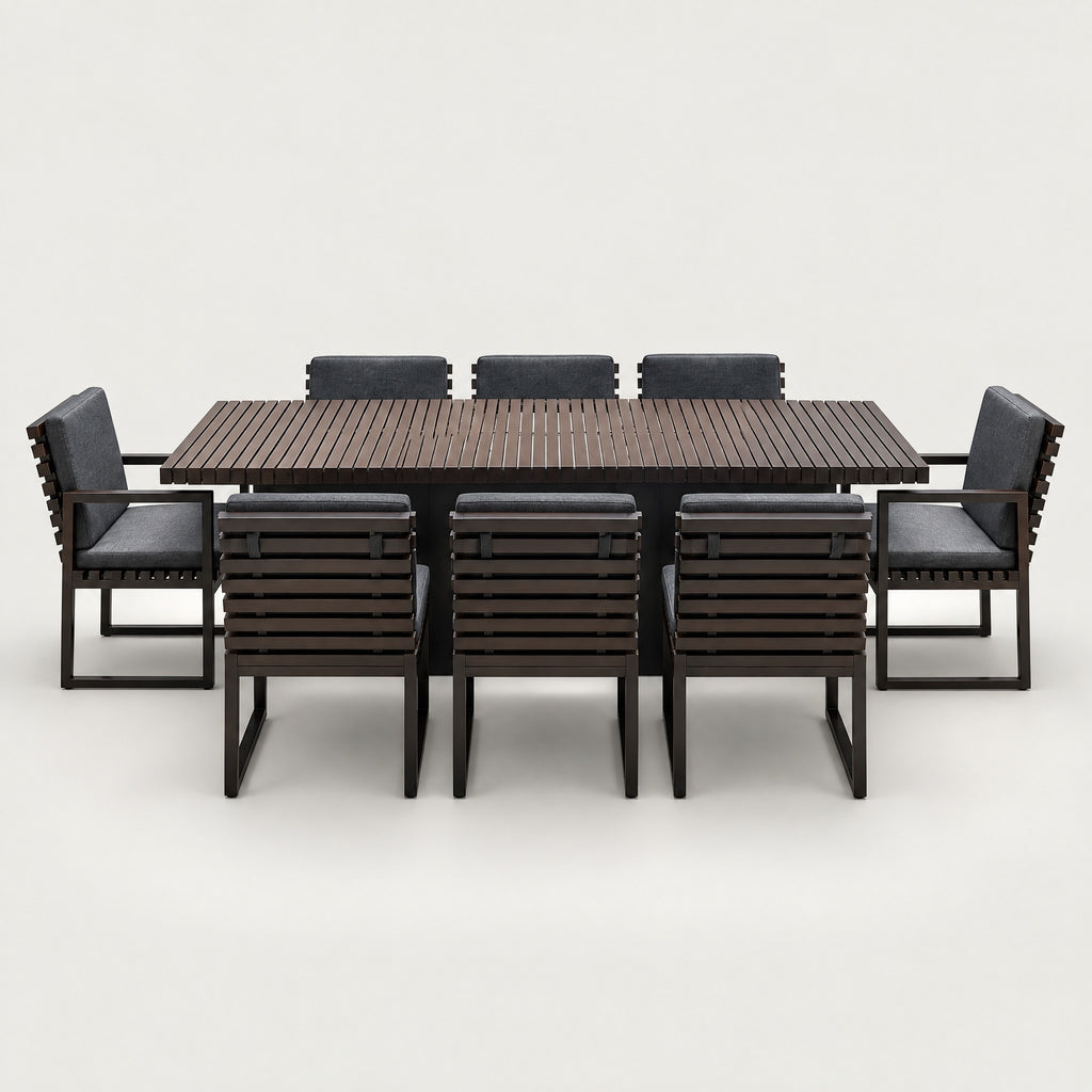 Modern Outdoor Dining Set - front view