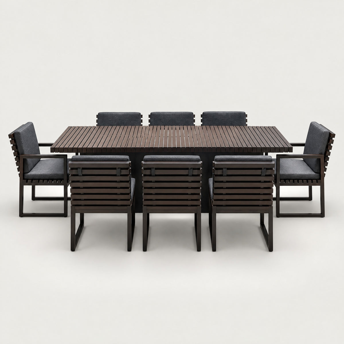Modern Outdoor Dining Set - front view