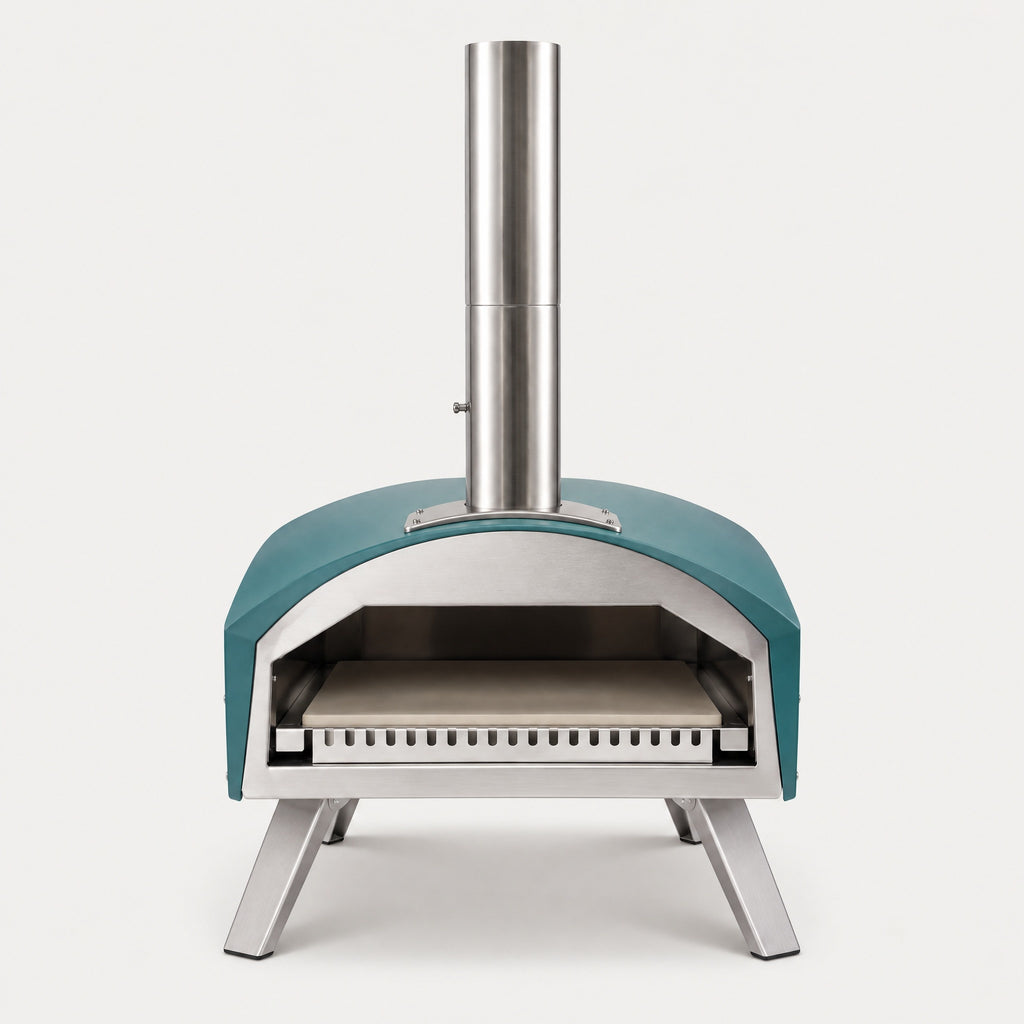 12" Stainless Gas Pizza Oven, U-Burner - front view