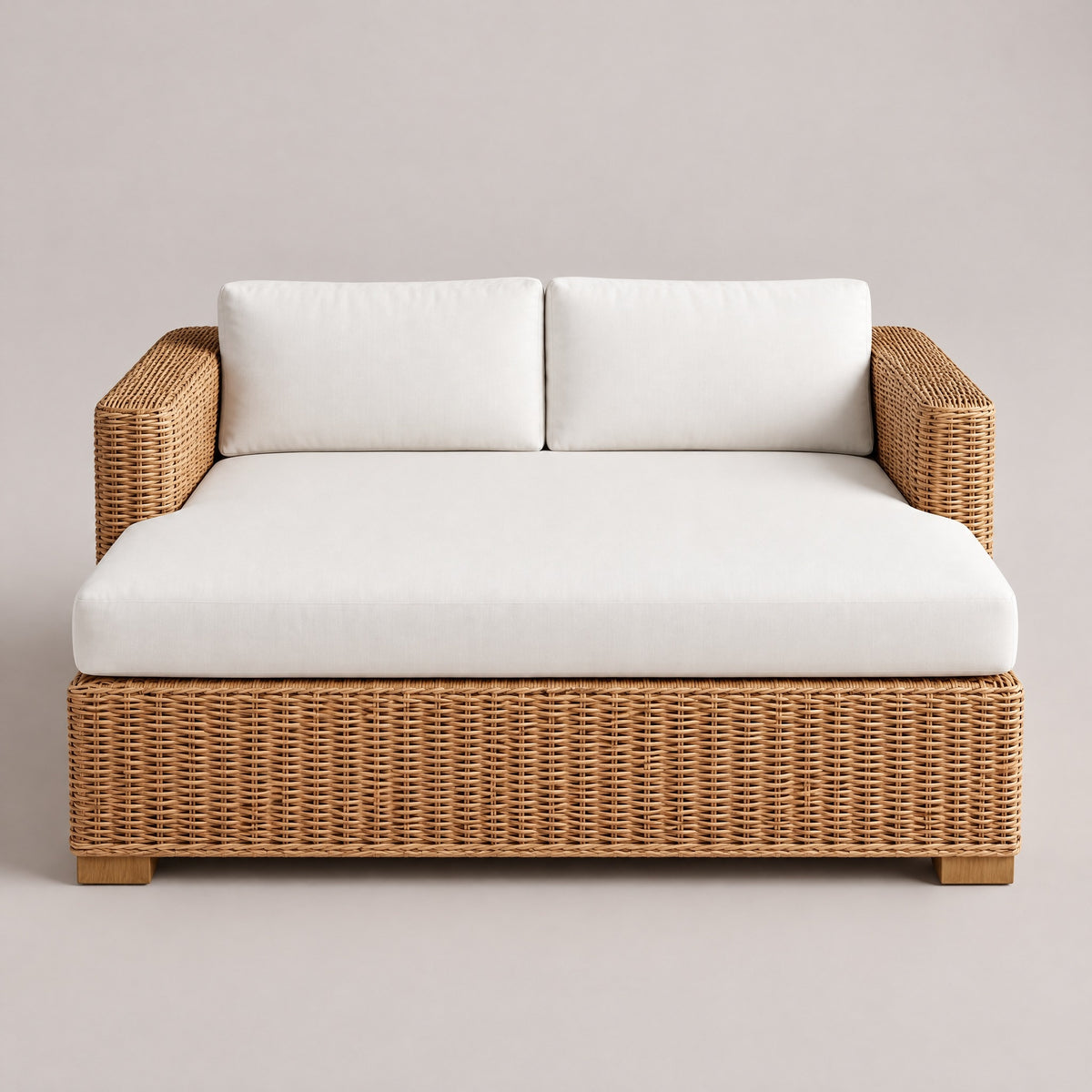 Rattan Outdoor Daybed - front view