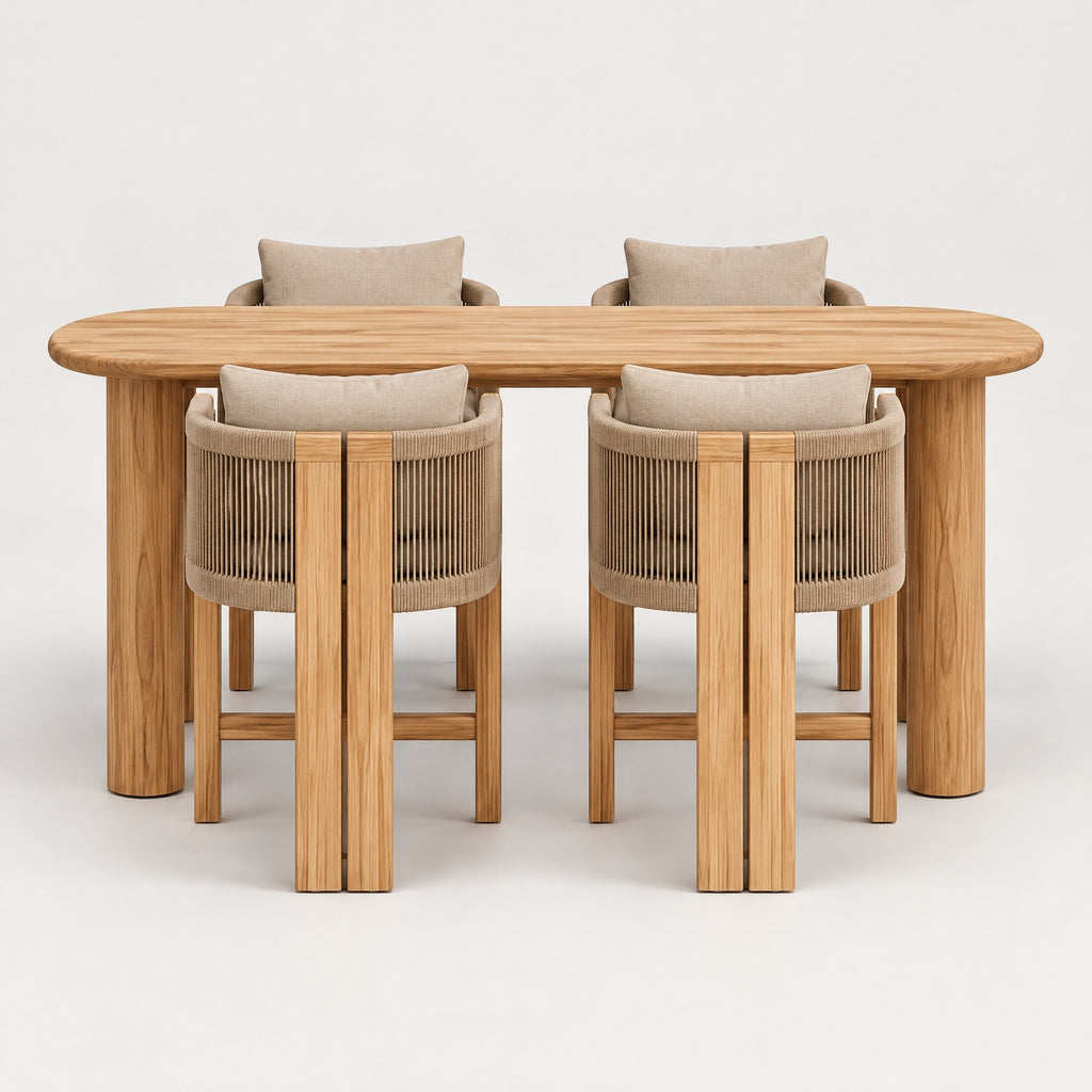 Outdoor Bar Table Set - front view