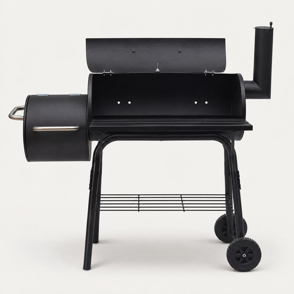 Twin Charcoal BBQ Grill - front view