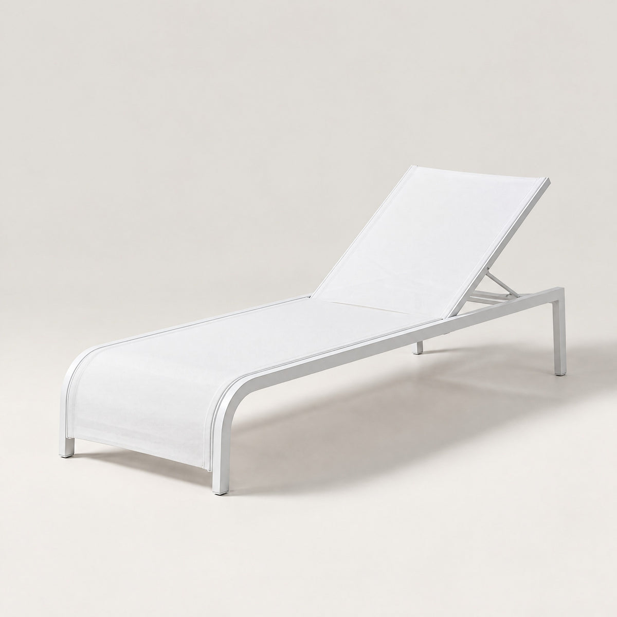 Quick-Dry Textilene Sun Lounger - side view