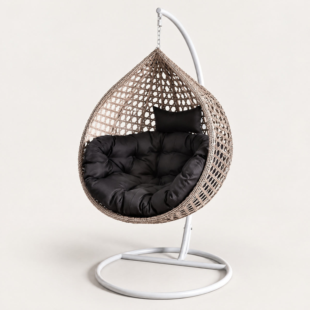 Hanging Rattan Egg Chair, Modern - side view