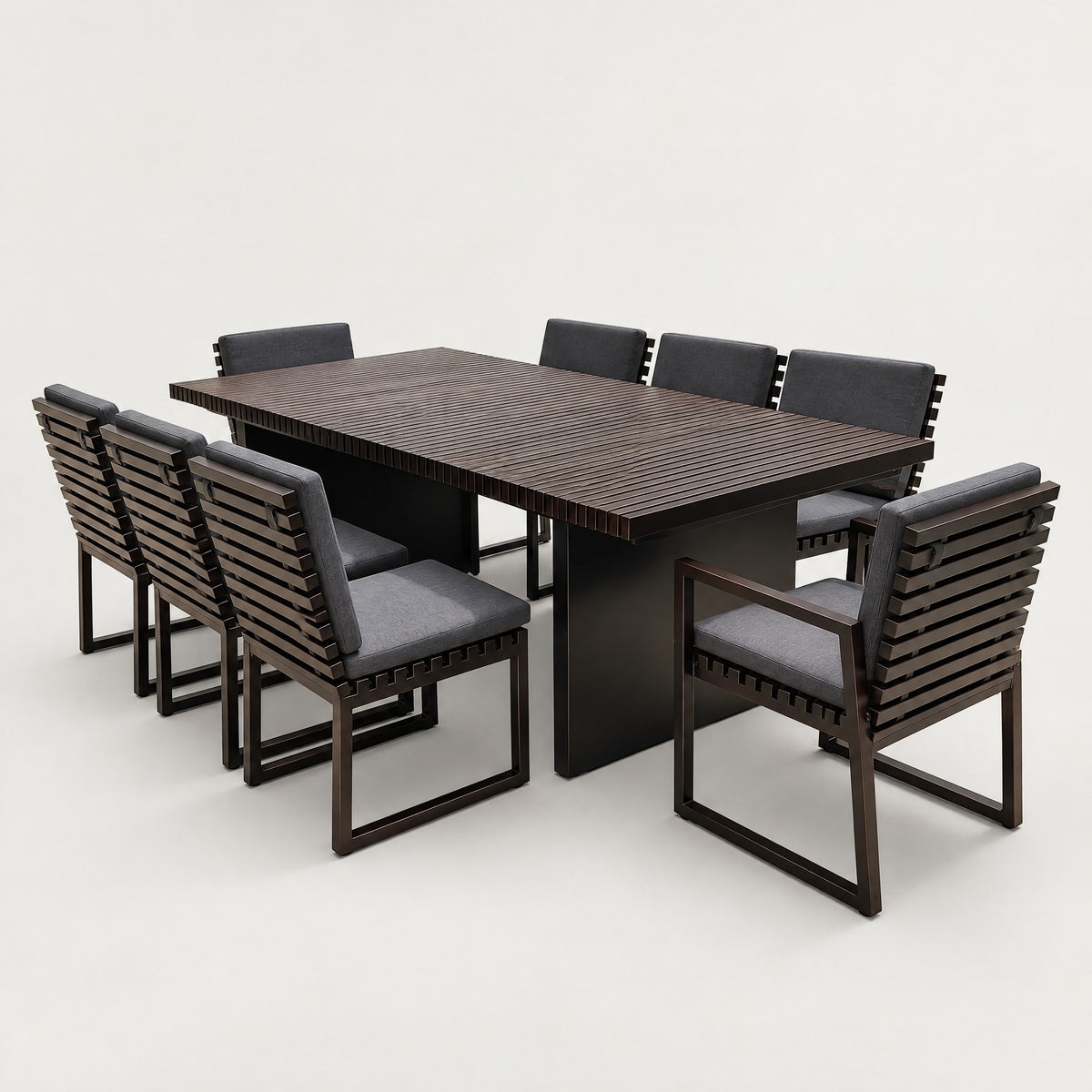 Modern Outdoor Dining Set - side view