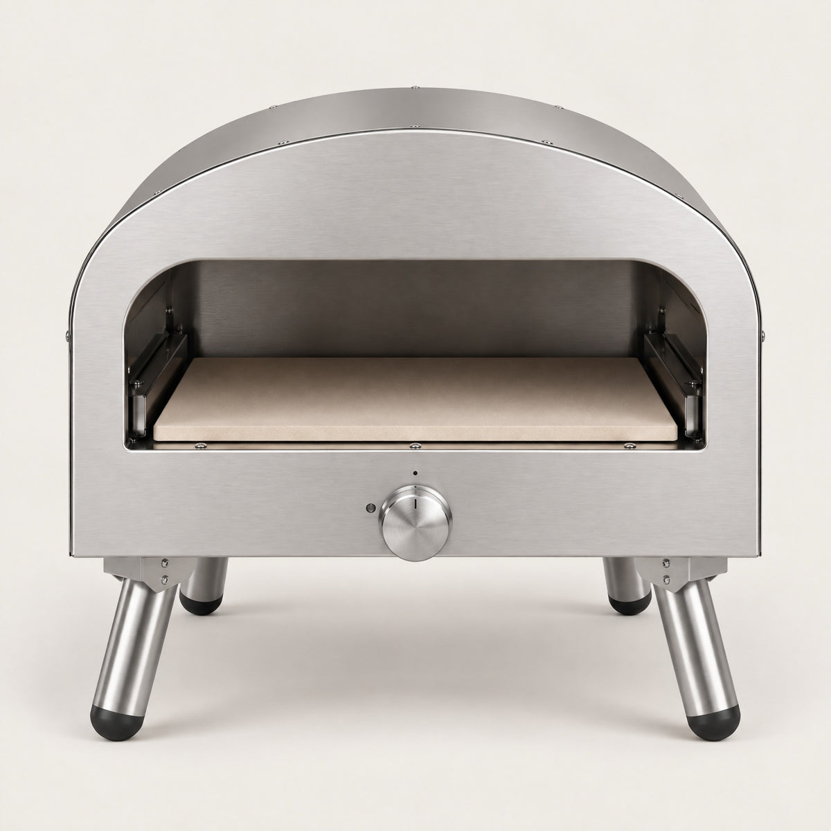 Stainless Steel Portable Gas Pizza Oven - front view
