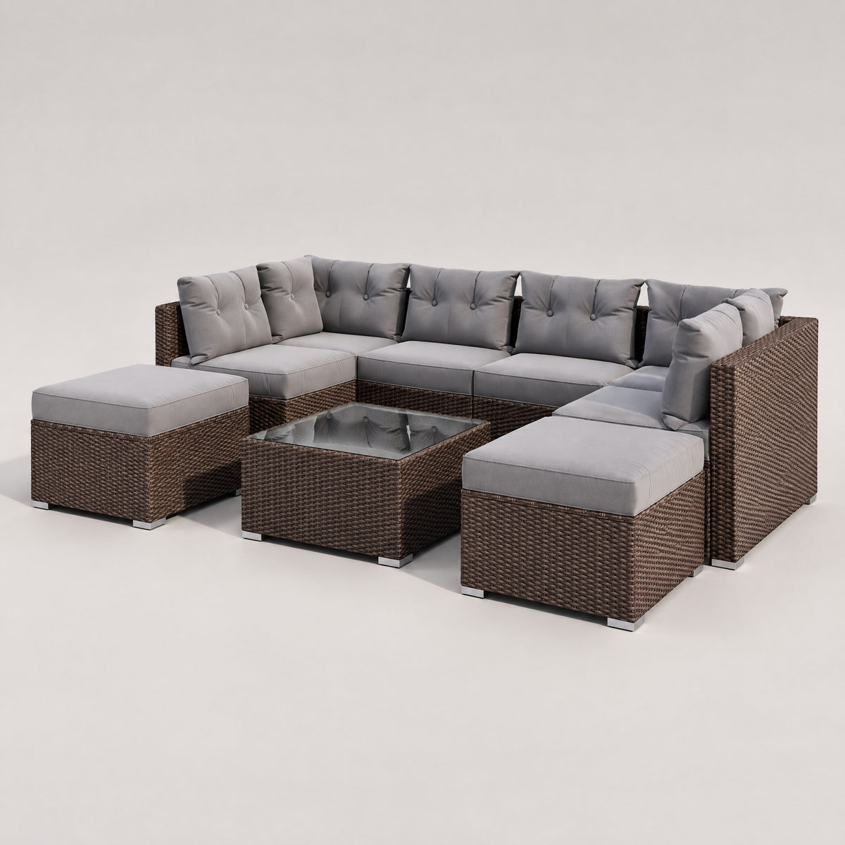 Rattan Sectional Outdoor Sofa Set - side view