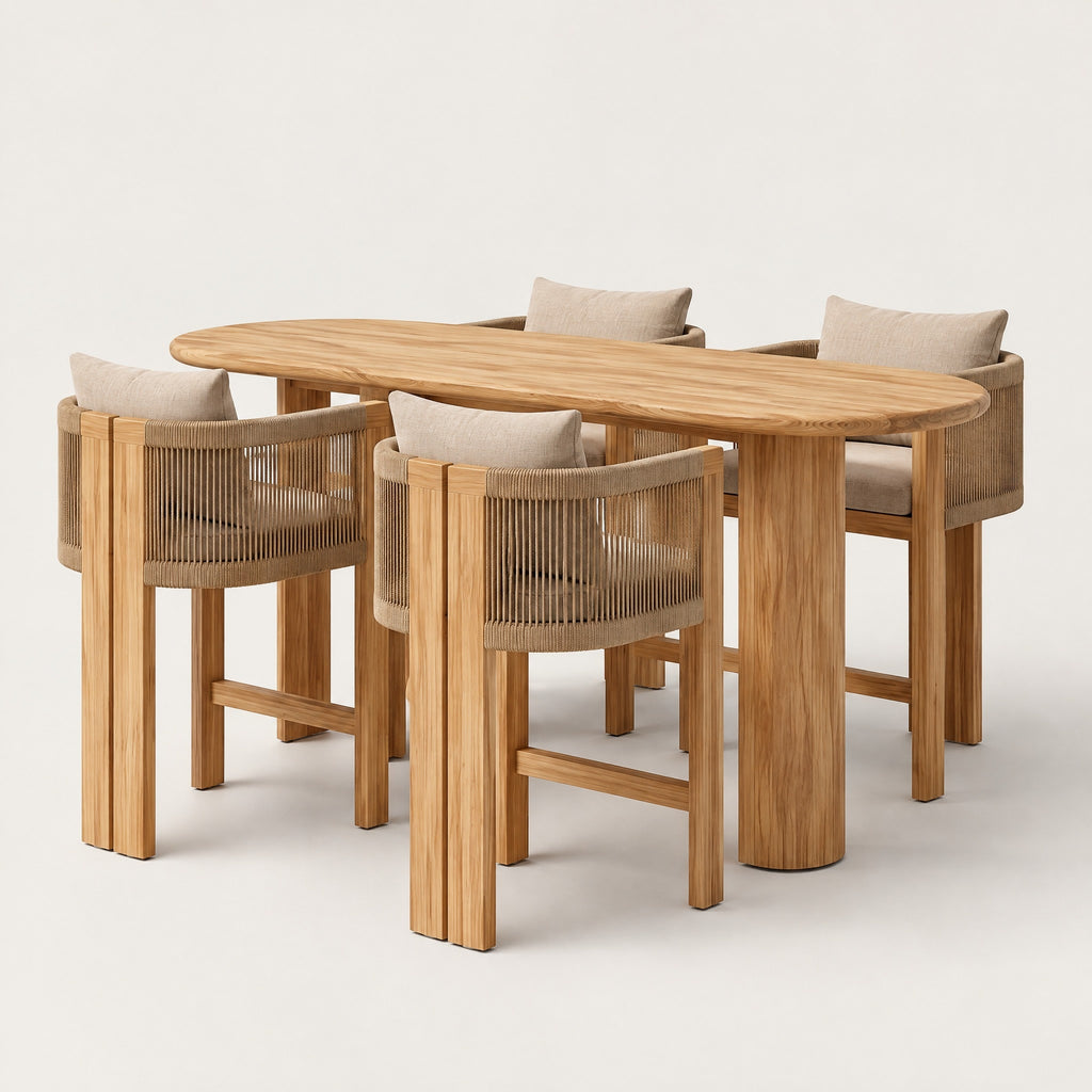 Outdoor Bar Table Set - side view