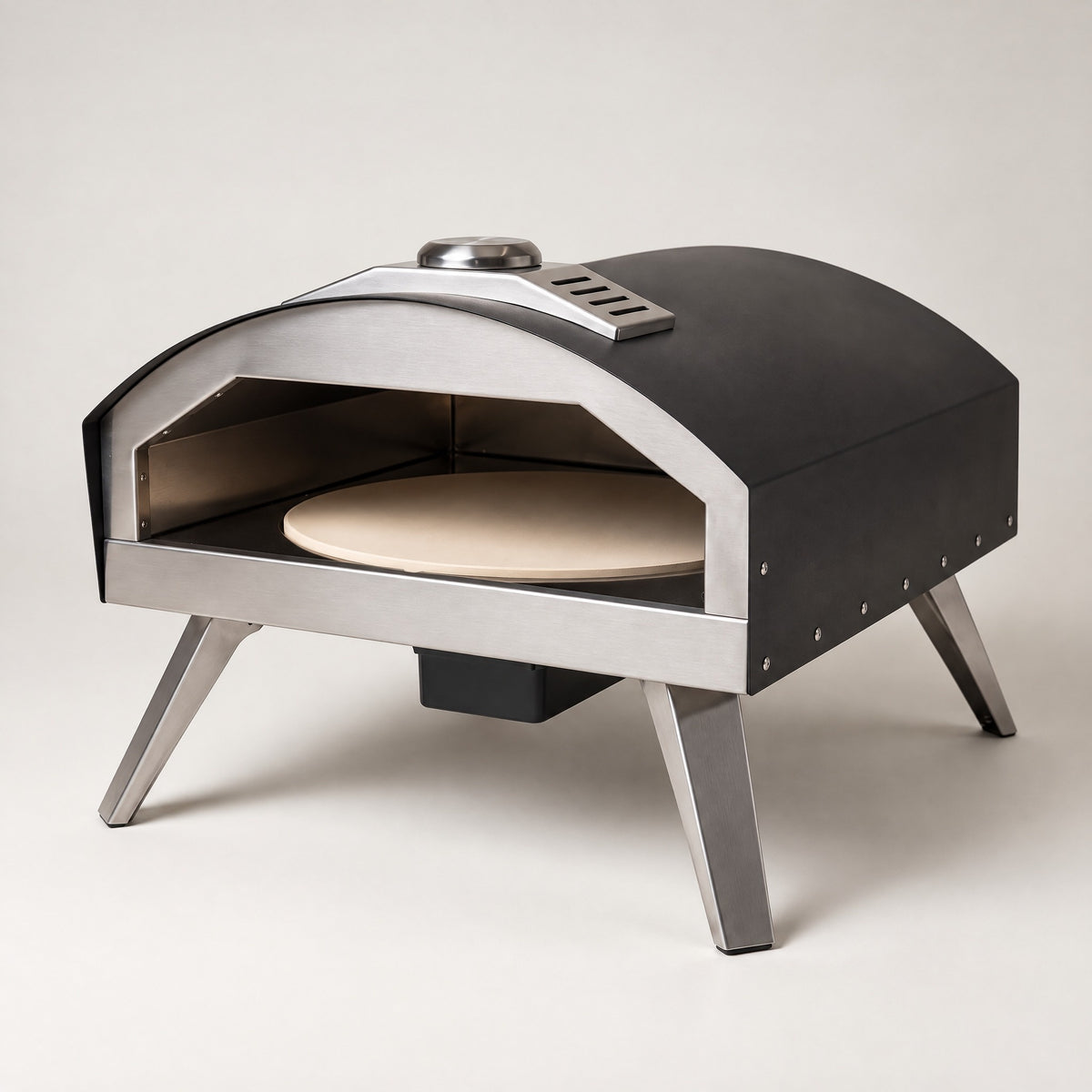 Rotating Gas Pizza Oven 16" - side view
