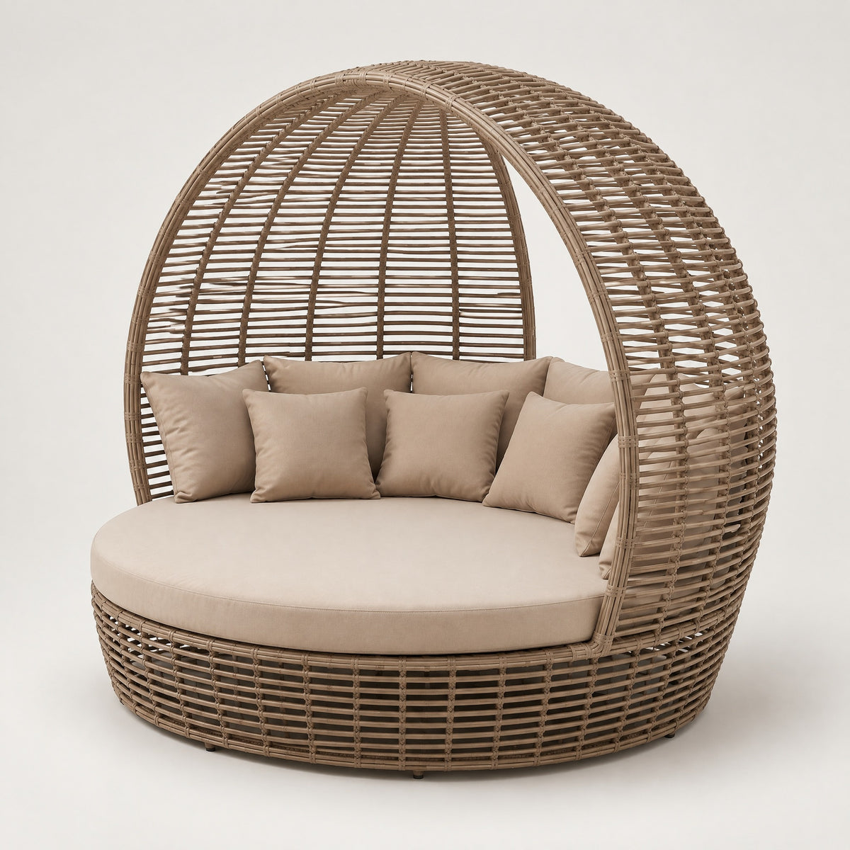 Rattan Dome Outdoor Daybed - side view