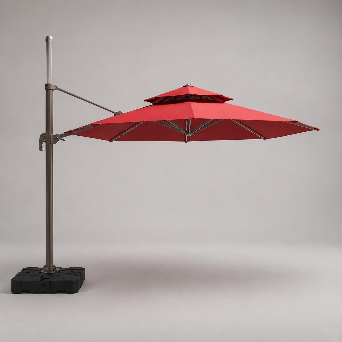 3 x 3 m Square Cantilever Umbrella - front view