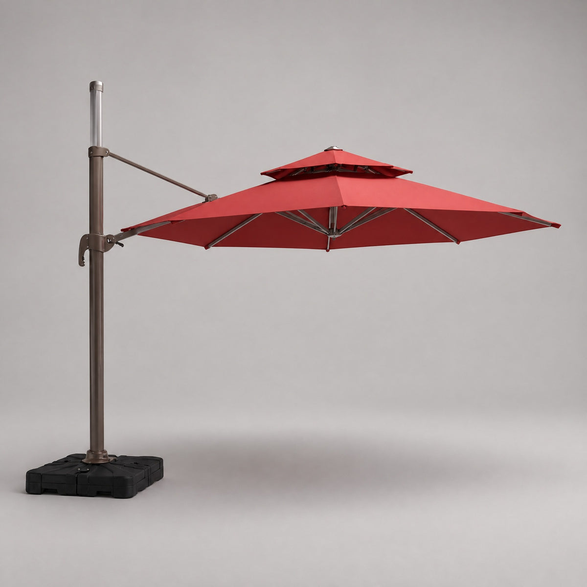 3 x 3 m Square Cantilever Umbrella - side view