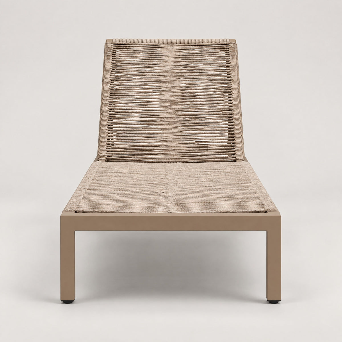 Aluminium Rope Sun Lounger - front view