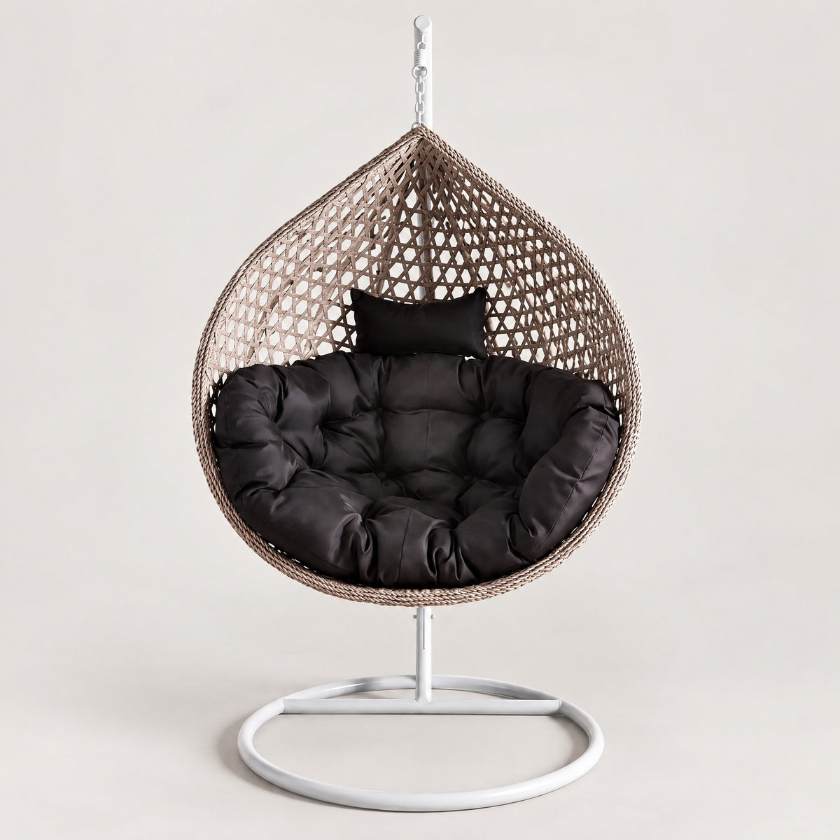 Hanging Rattan Egg Chair, Modern - front view