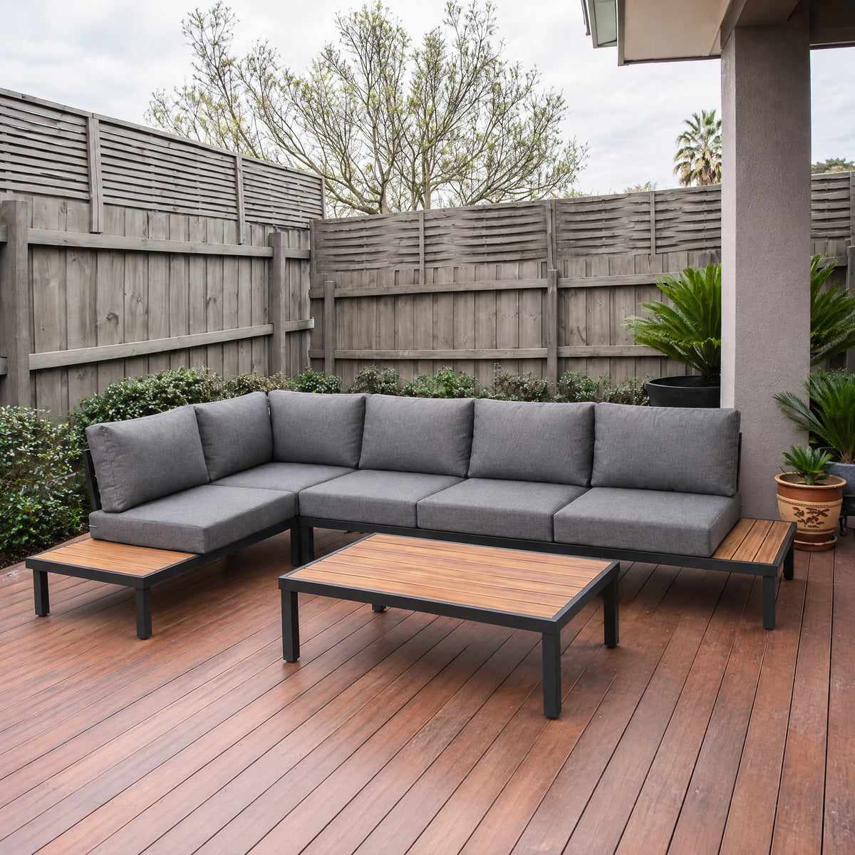 Modular Outdoor Sofa Set, Steel Frame