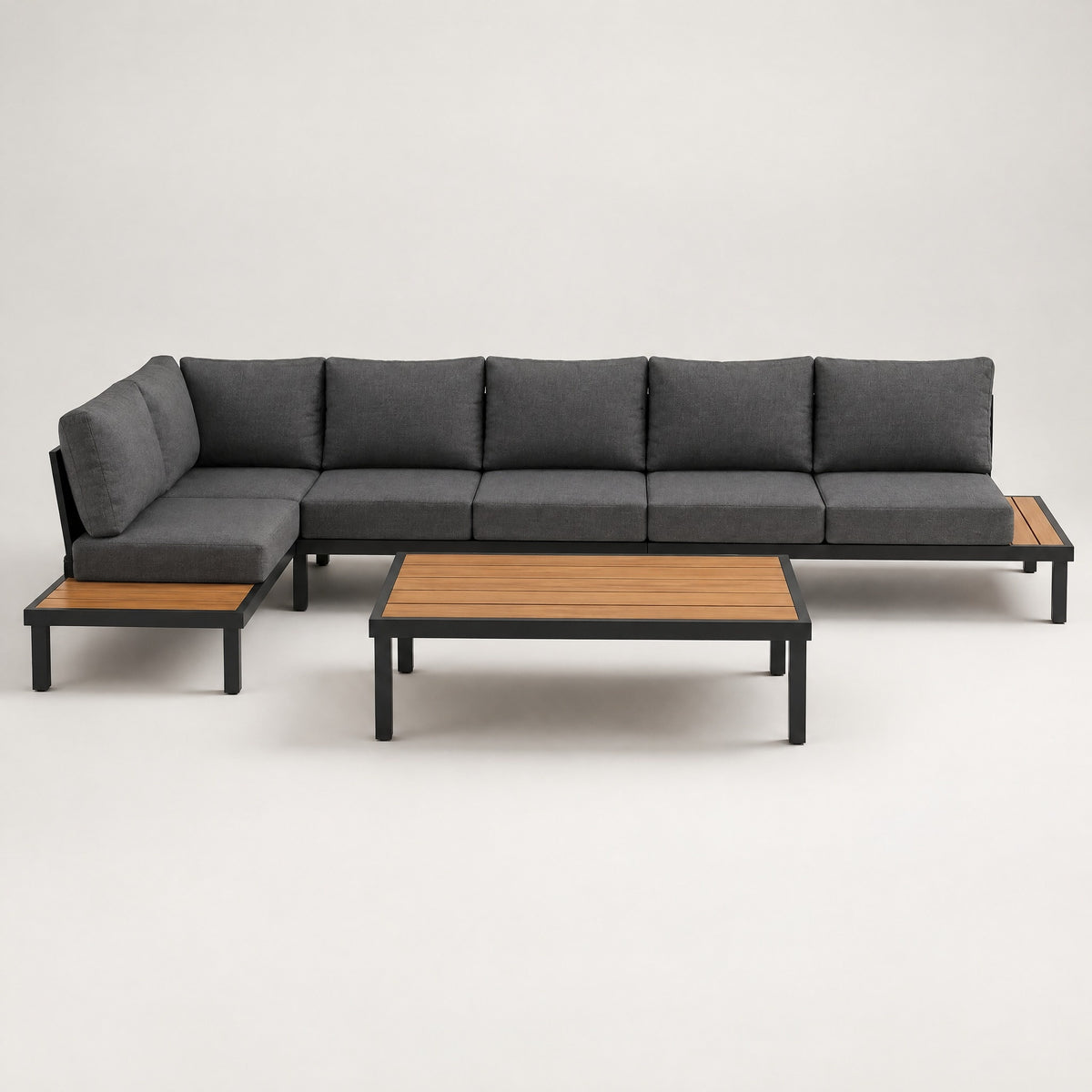 Outdoor Corner Sofa Set - front view