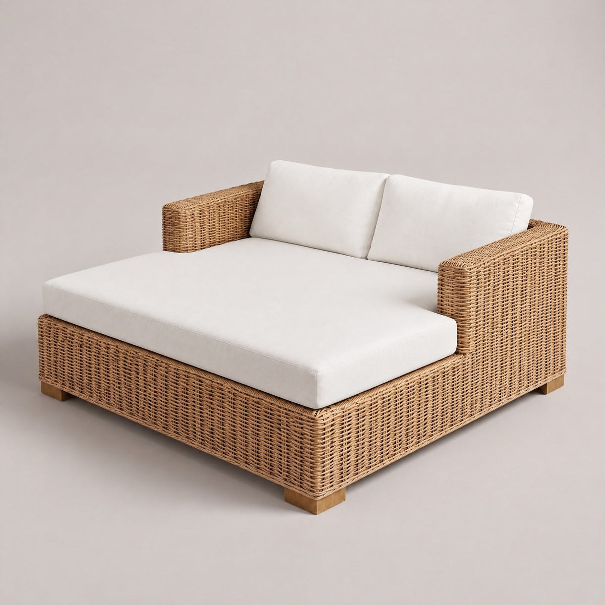 Rattan Outdoor Daybed - side view