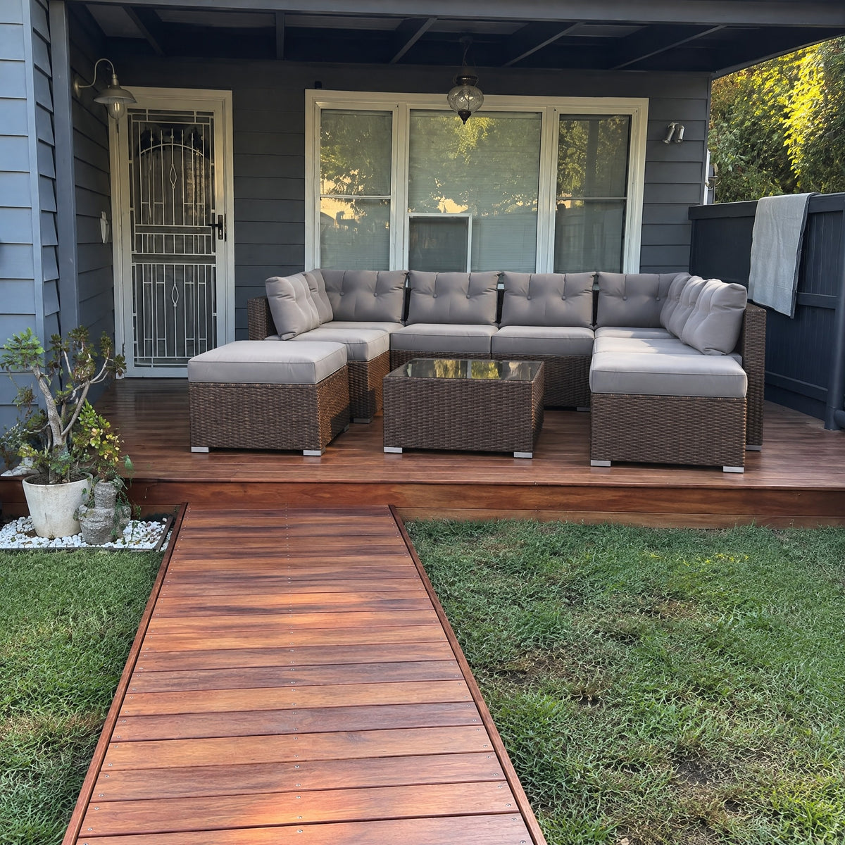 Rattan Sectional Outdoor Sofa Set