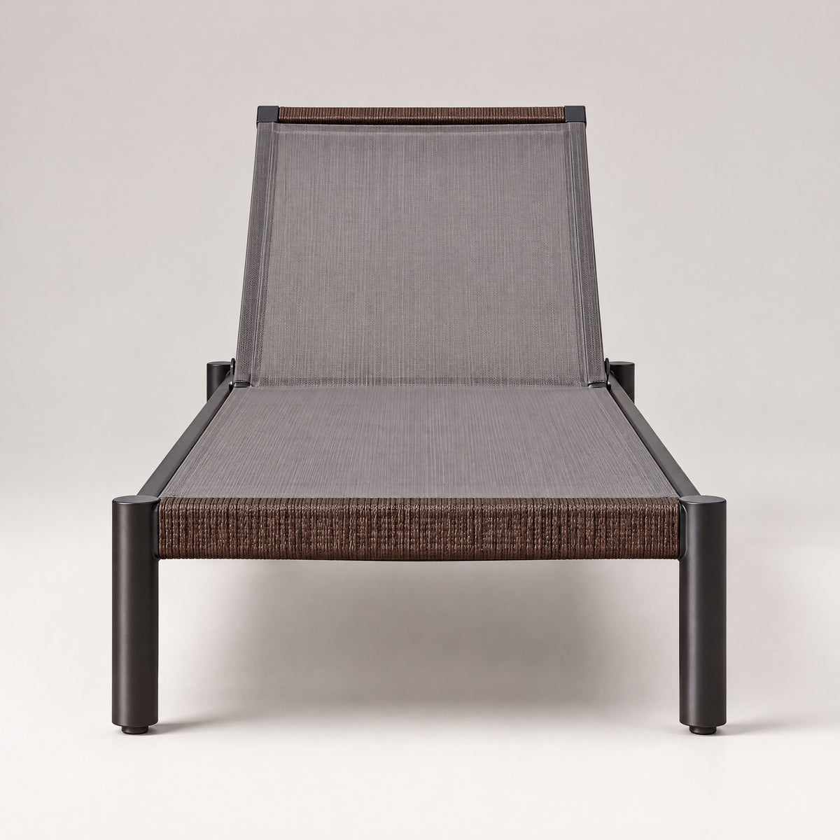Stackable Aluminium Sun Lounger - front view