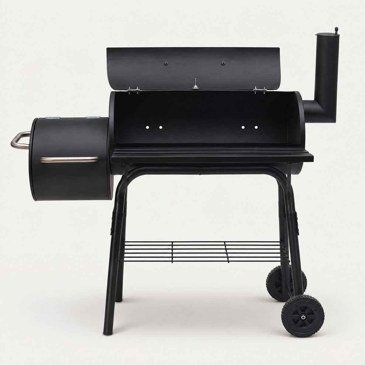 Twin Charcoal BBQ Grill - front view